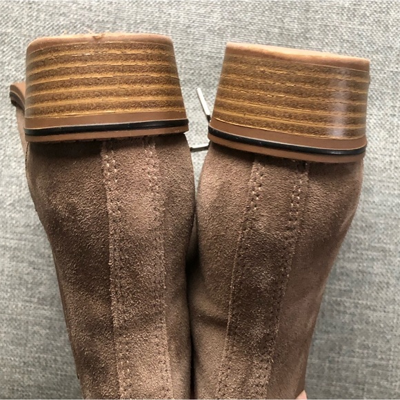 Aqua College Lori Waterproof Booties Dark Taupe Suede Size 6M - Picture 6 of 13